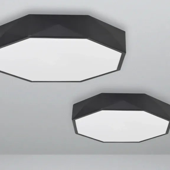 LED stropné svietidlo Eben 40 čierne