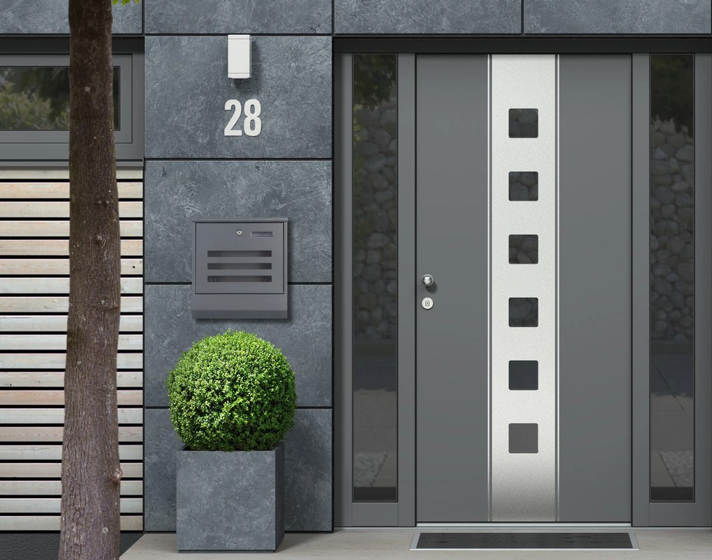 ModernHome Nerezová poštová schránka na novinové listy