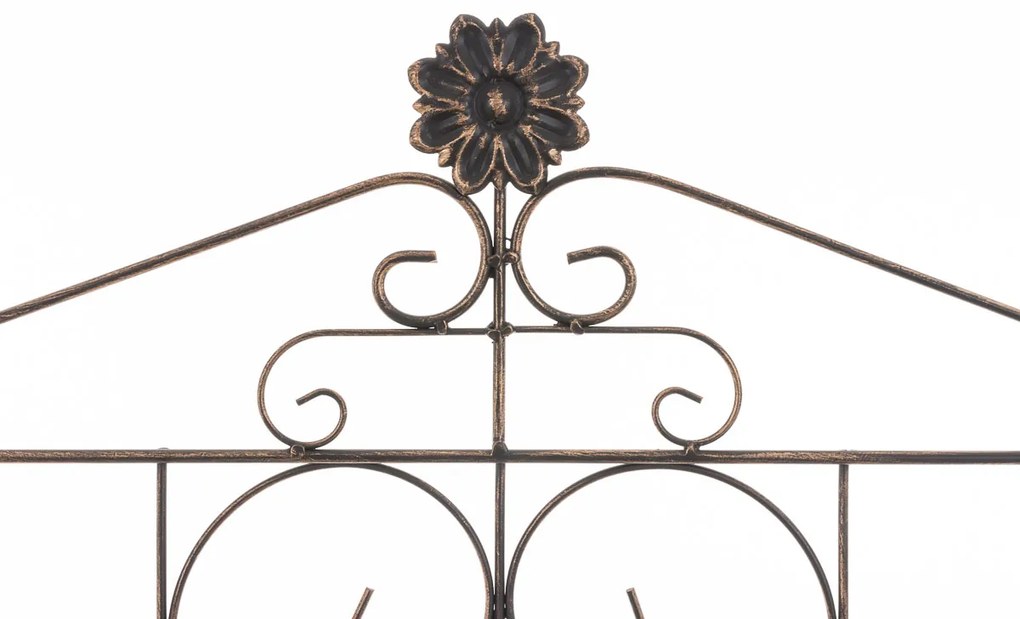 Kovová polica regál Lenja - Bronzová