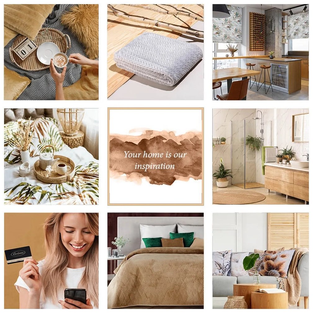 ZÁVES NA KRÚŽKOCH ADELINE 140X250 CM LISTY