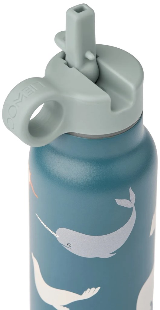 LIEWOOD Detská termo fľaša Falk Arctic Sea / Ocean view 350 ml