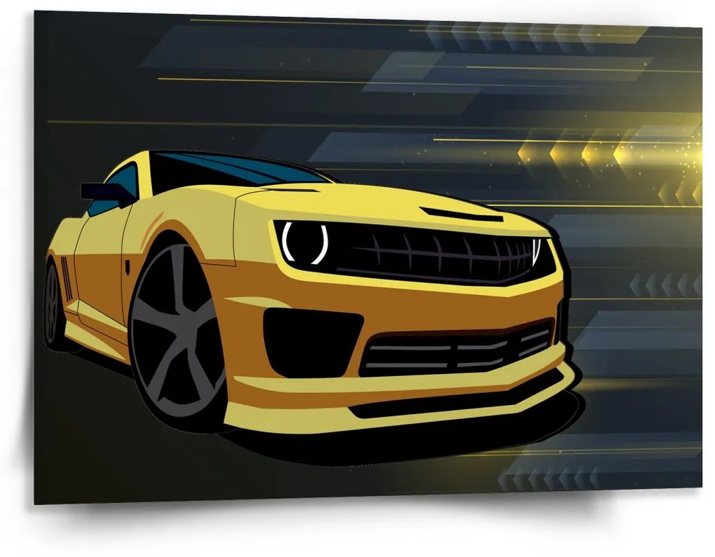 Sablio Obraz Chevrolet Camaro Pruhy - 150x110 cm