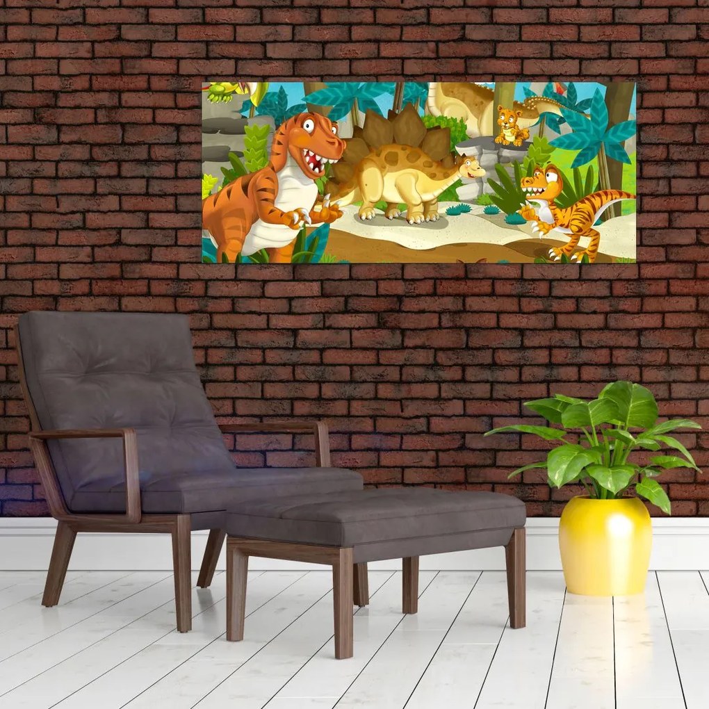 Obraz - Dinosauria (120x50 cm)