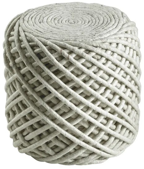 Obsession koberce Sedací vak ROYAL Pouf POR 888 Ivory - Průměr 40-45 cm cm