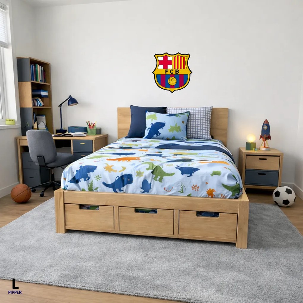 100x100cm Logo FC Barcelona - textilná nálepka na stenu Veľkosť: 40 cm