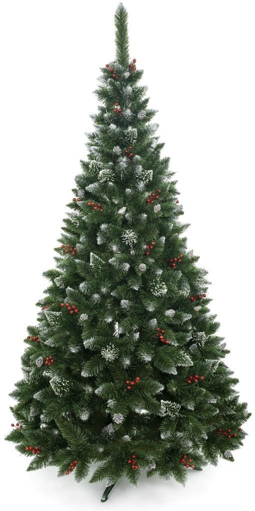 Vianočný stromček Borovica diamantová s jarabinou 250 cm