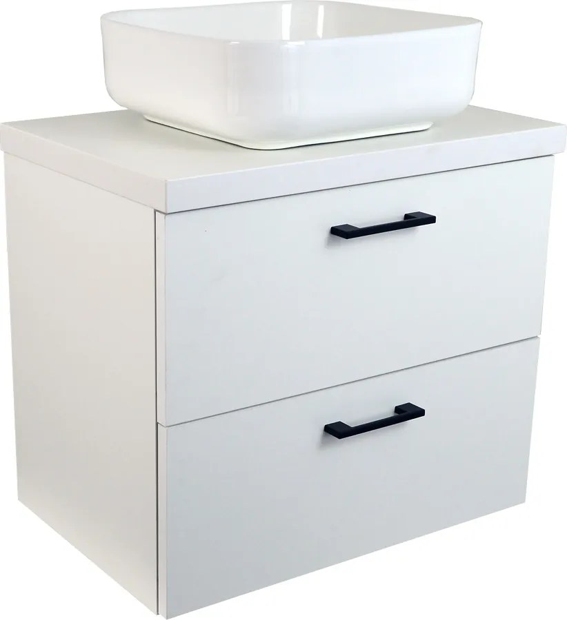 Comodo Kúpeľňová skrinka pod doskové umývadlo Agria W 60-HD - biela/biela