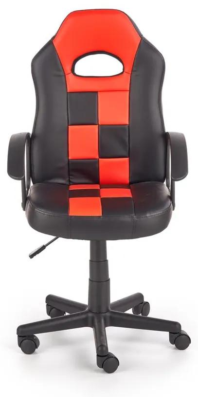 Halmar Detská stolička Storm, čierna/červená