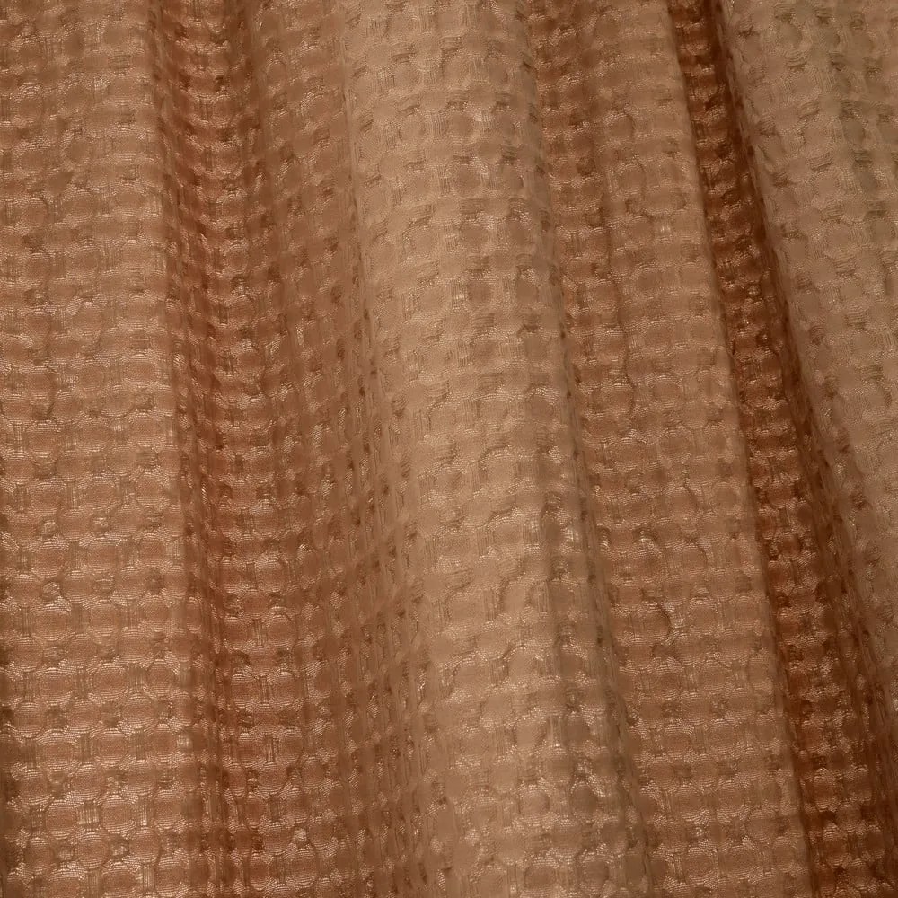 Hnedá záclona 140x229 cm Muscat Waffle – Pineapple Elephant