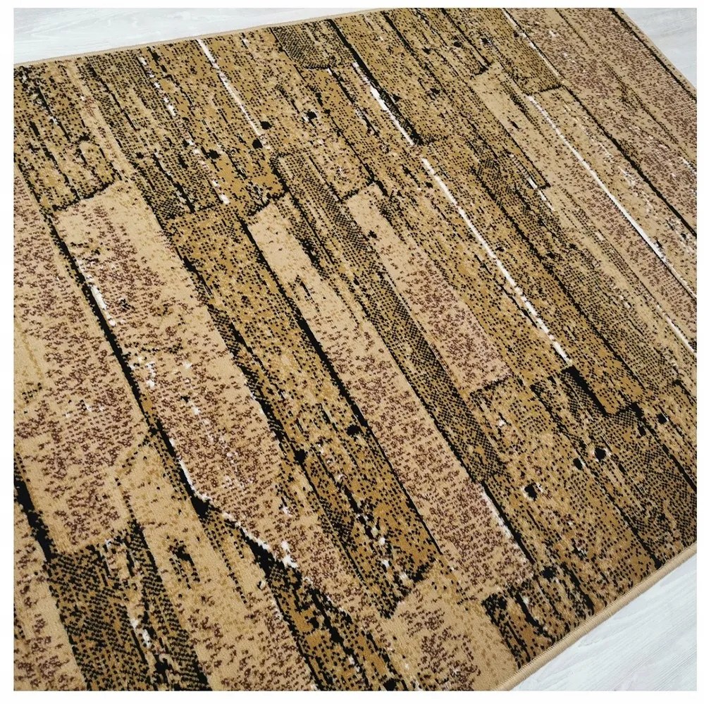 Sindbad MÄKKÝ KOBEREC 120X170 CM NEW IDEA DOSKY HNEDÉ 3186B55 POD STOLÍK DO OBÝVAČKY