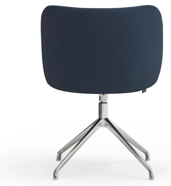 Tmavomodré čalúnené jedálenské kreslo Mogi – Teulat