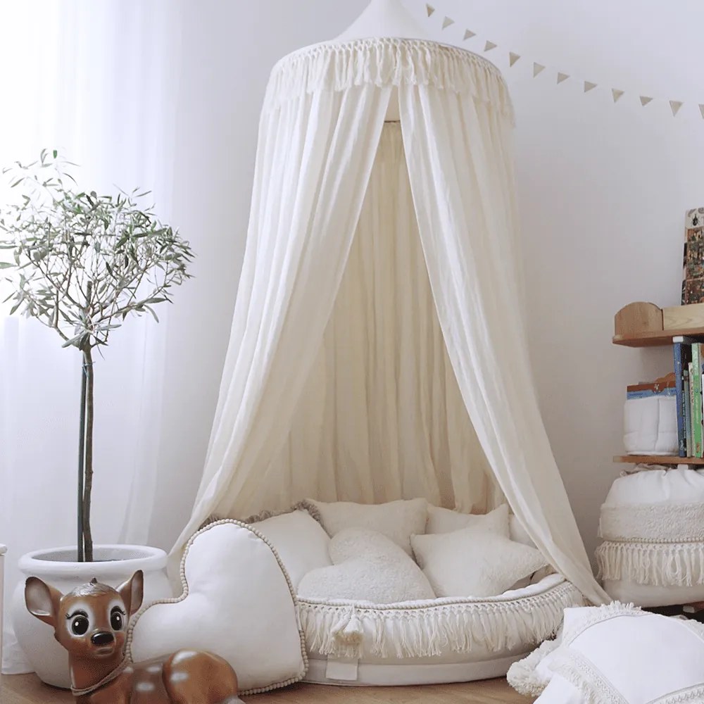 Boho vankúš hviezda vanilka 50 cm