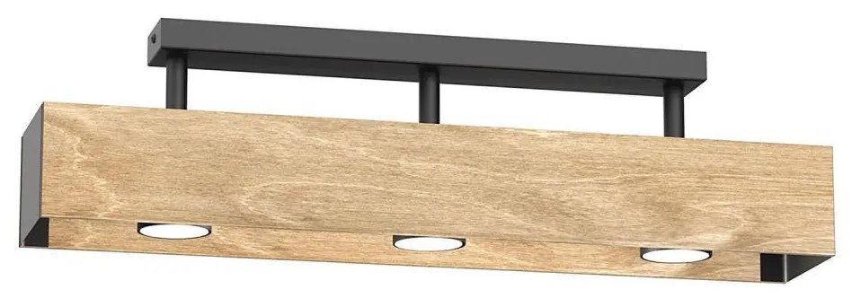 Prisadený luster MAISON 3xGU10/8W/230V hnedá/dub