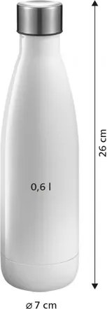 Tescoma Fľaša CONSTANT PASTEL 0,6 l, modrá