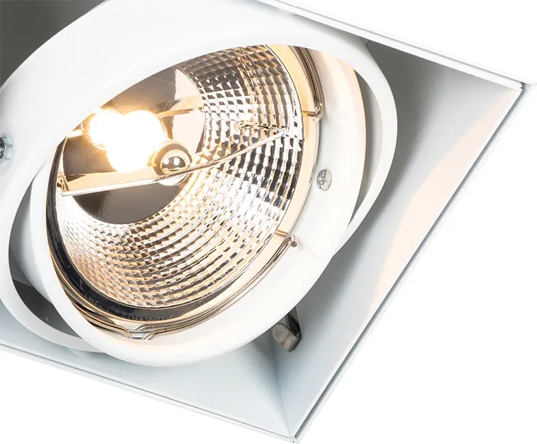 Sada 6 zapustených bodových svetiel biela GU10 AR111 bezrámikové 2-svetlá - Oneon