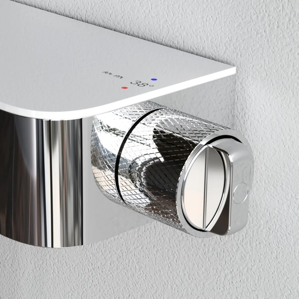 Sprchový systém AM.PM Func F07FA200 s termostatickou poličkovou batériou, chróm