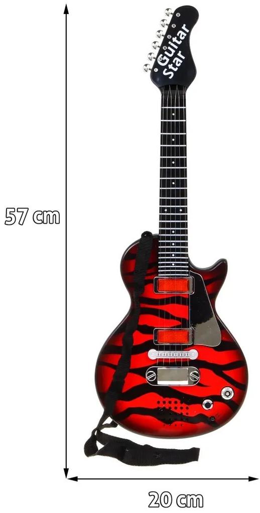 RAMIZ : Elektrická gitara -červená