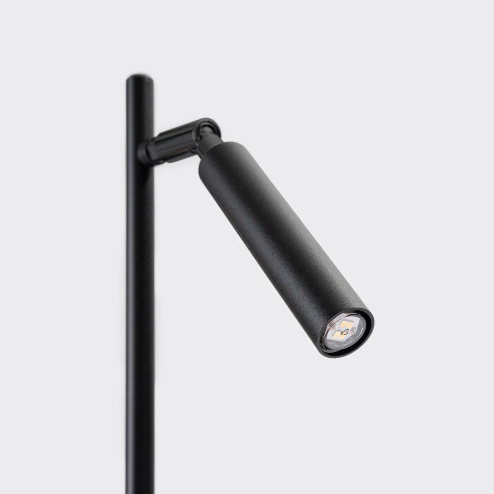 Stolná lampa Pastelo, 1x čierne kovové tienidlo