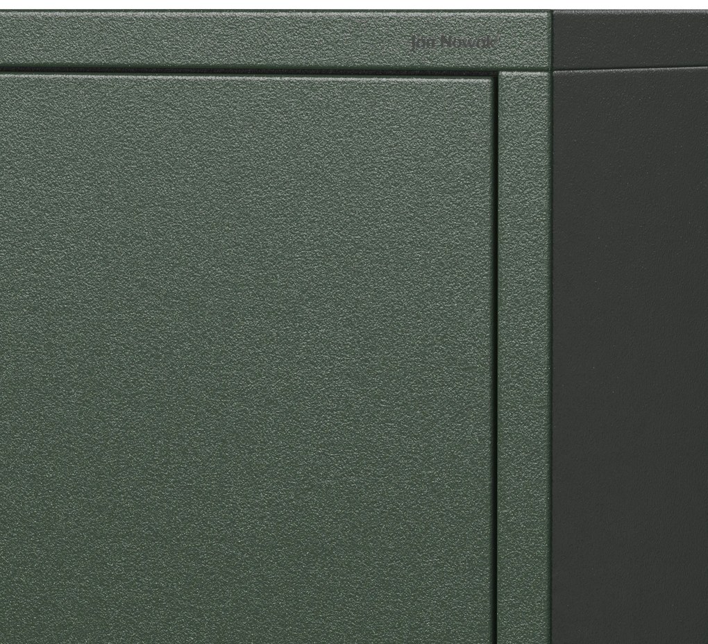 Nočný stolík MIA, 424 x 595 x 400 mm, Modern: fľaškovo zelená farba