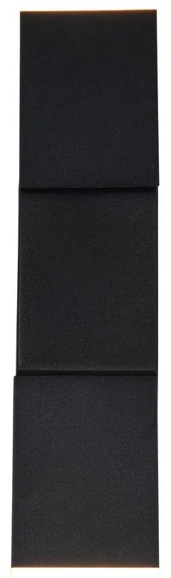 Matne čierne LED nástenné svietidlo Raglan – Trio