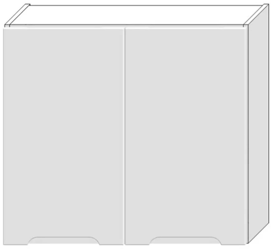 Skrinka do kuchyne Zoya W80 Biely hrášok / Biely