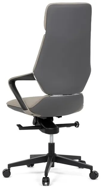 Autronic BONTEC Kancelárske kreslo, synchrónny mechanizmus, šedá ekokoža, KA-T8426 GREY Farba: Modrá