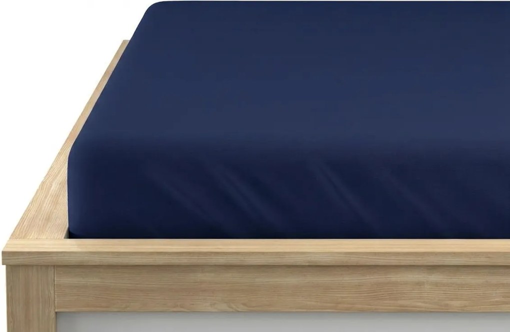 Bavlnená plachta s gumou STANDARD 90 x 200 cm námornícka modrá