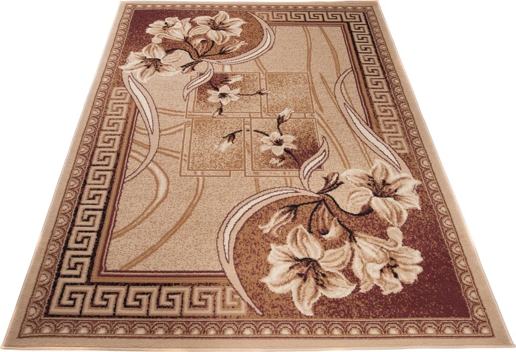 Kusový koberec ATLAS Lilly - tmavo béžový/hnedý