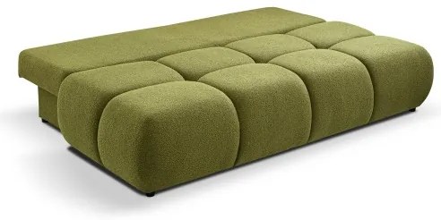 Rozkladacia trojmiestna pohovka NUORO so úložným priestorom, zelená