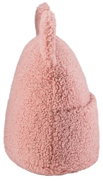 Ružový detský pohovkový vankúš z textílie buklé Teddy Pouch – Wigiwama