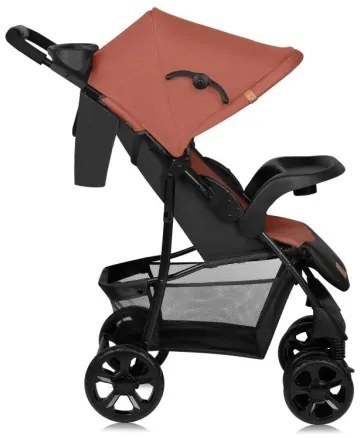 Lionelo - Športový kočík EMMA PLUS tehlová/čierna