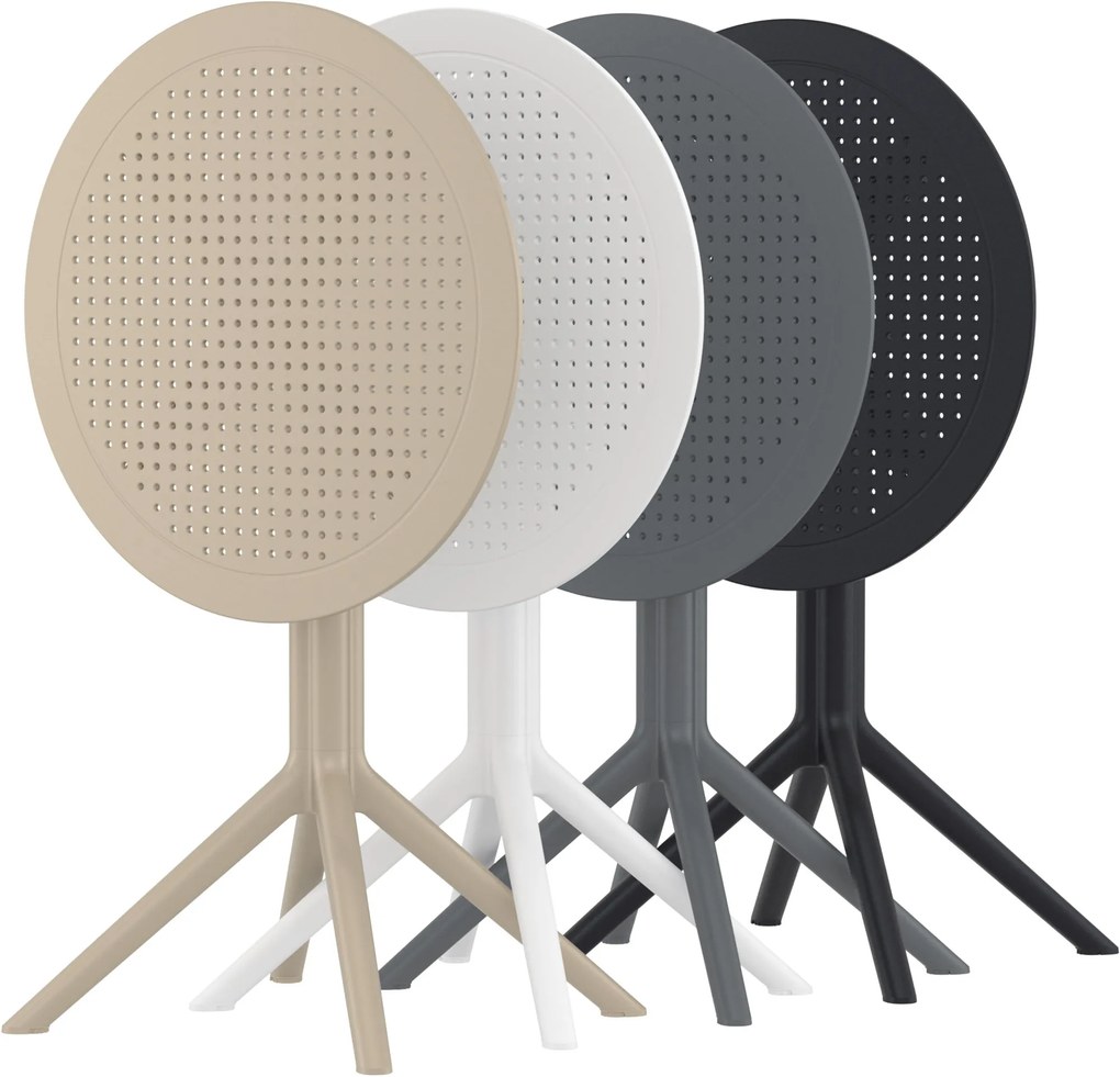 Skladací stôl Sky round - taupe