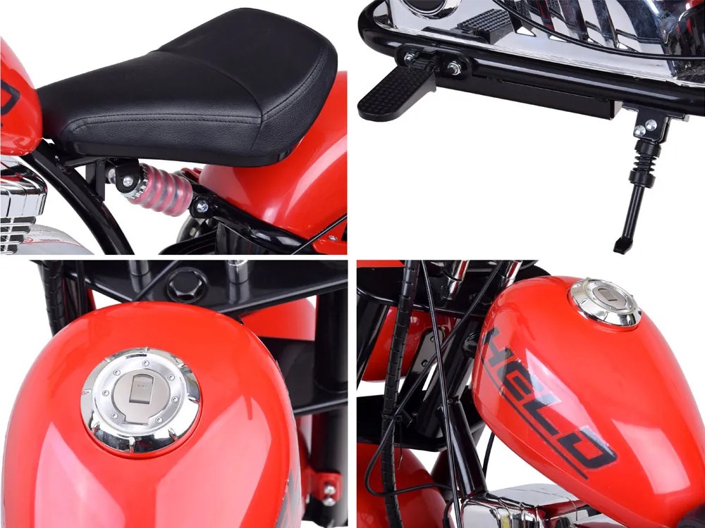 JOKOMISIADA Elektrická motorka Chopper na batériu pre deti s nosnosťou max. 80 kg PA0318 červená