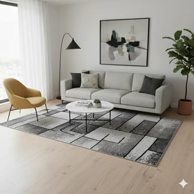 DC Koberec PP 015 sivá Rozmer: 250×350 cm