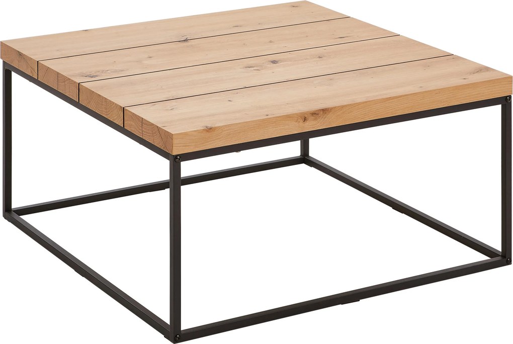 XXXLutz KONFERENČNÝ STOLÍK, čierna, farba duba, kov, kompozitné drevo, 80/40/80 cm P & B - Stolíky do obývačky - 002798007101