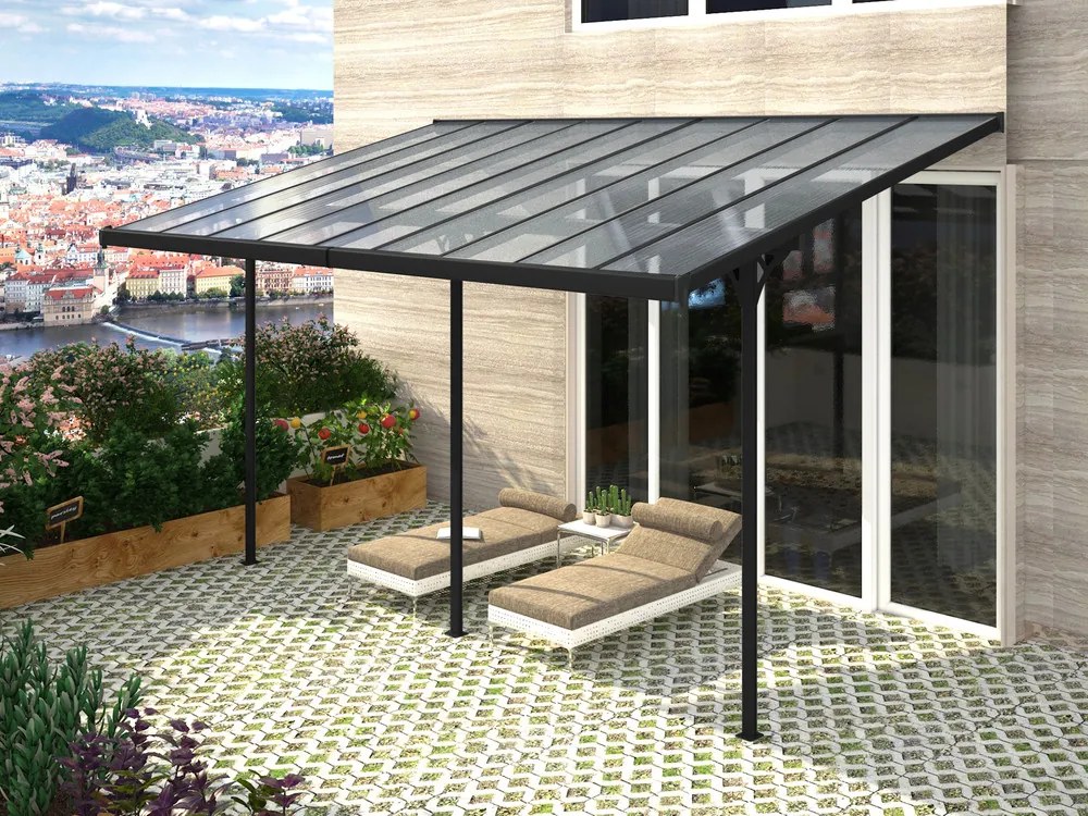 Rojaplast BRUCE H pergola - TRANSPARENTNÝ polykarbonát