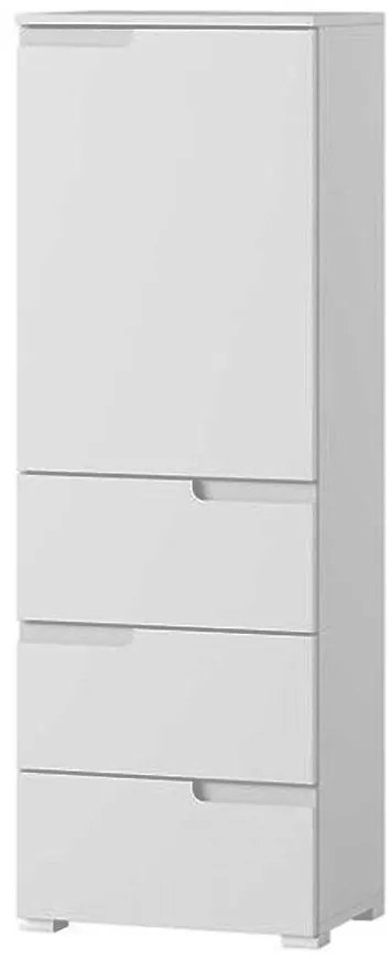 Skriňa 1D3S Selene 11 Biely