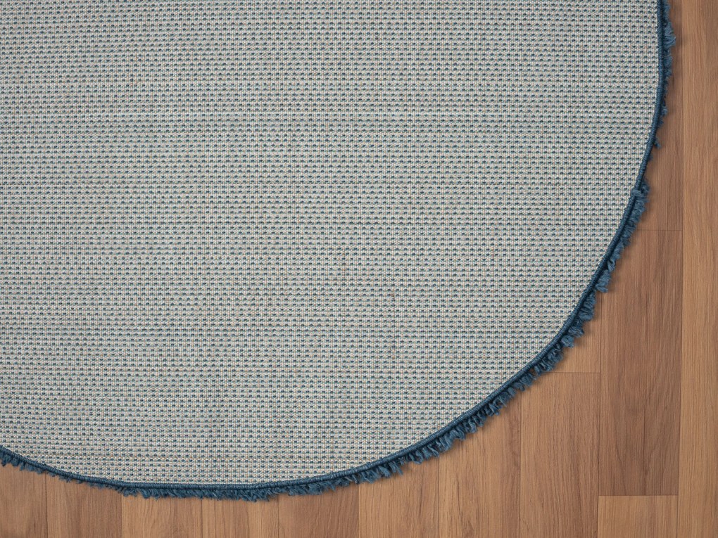 My Flair, AKCIA: 150x150 (průměr) kruh cm Kusový koberec My Shaggy dunkelblau kruh, modrá, chodba / predsieň