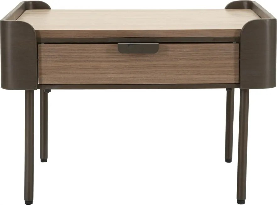 Hnedý konferenčný stolík z jedlového dreva 60x60 cm Toronto – Mauro Ferretti