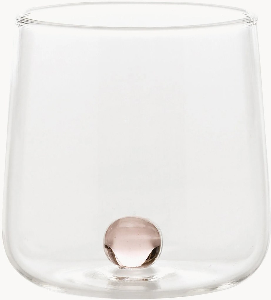 Poháre z fúkaného skla Bilia, 6 ks