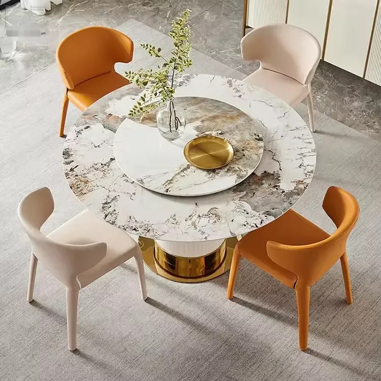 OKRÚHLY JEDÁLENSKÝ STÔL CELINE MRAMOR 130 cm