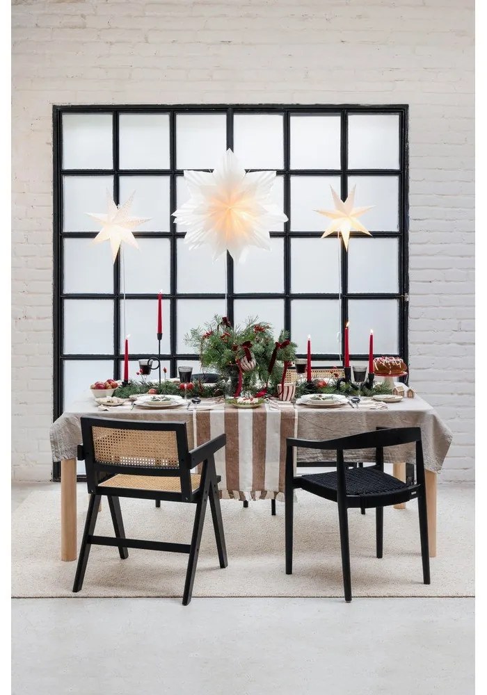 Behúň na stôl s prímesou ľanu 50x150 cm Maura – Kave Home