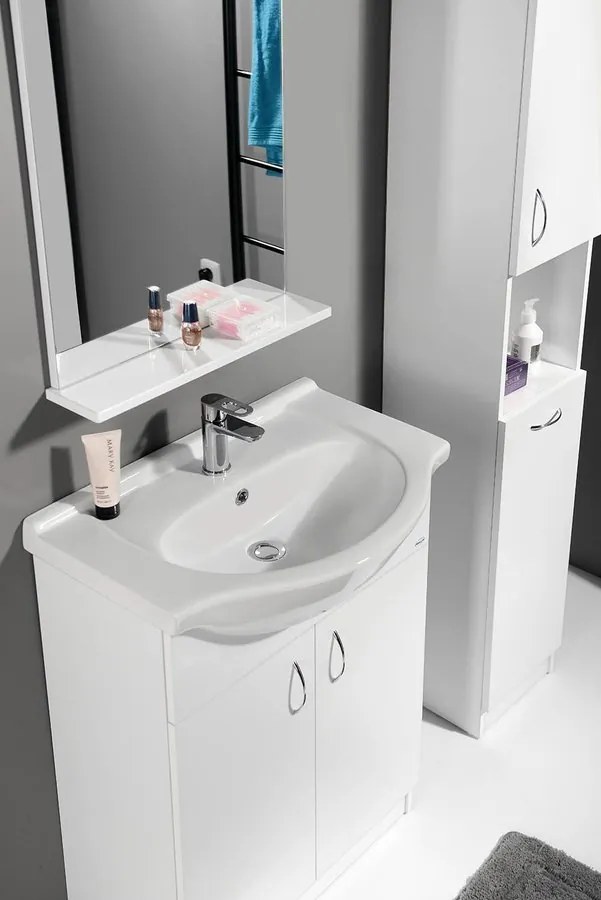 Aqualine Aqualine, SIMPLEX ECO 65 umývadlová skrinka s umývadlom 63x83,5x30,7cm, SIME650