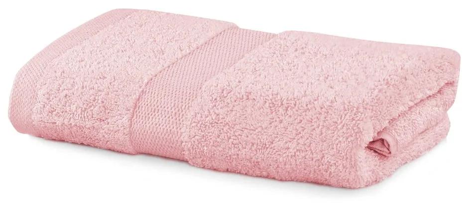 Ružový uterák DecoKing Marina, 50 × 100 cm