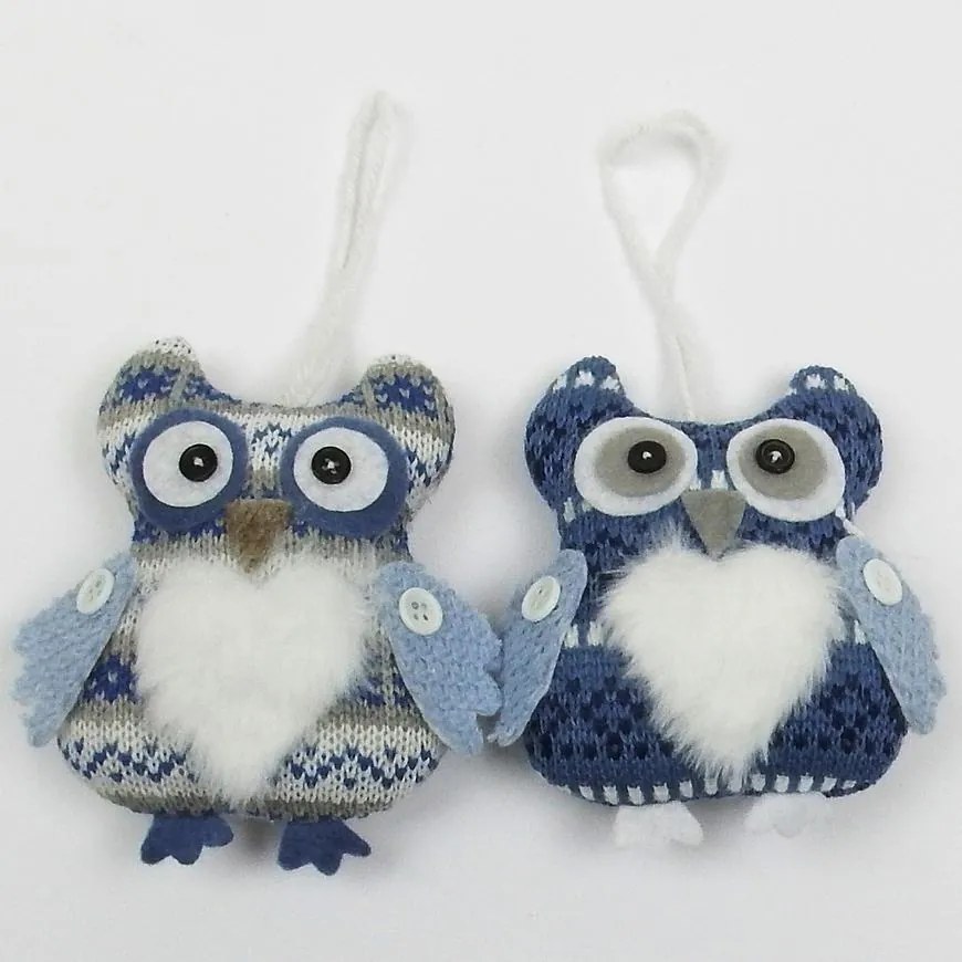 Závesná dekorácia sova 11 cm mix 41748