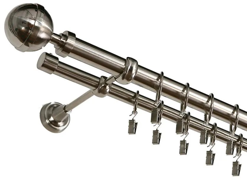 Garniž 240cm II kula fi 25 nikel