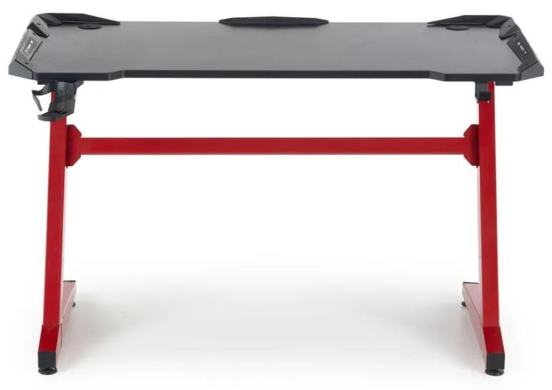 Herný stôl B-49 - čierna / červená