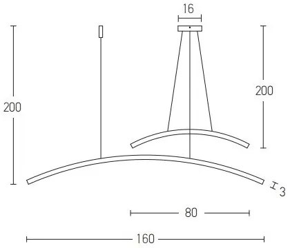 Zambelis 20130 - LED Stmievateľný luster na lanku LED/48W/230V čierna