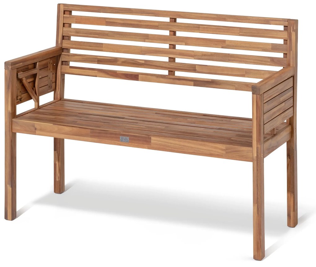 Záhradná lavička »Lenja« s výklopnými opierkami na ruky