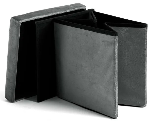 Úložná taburetka DIEGO M grafitová